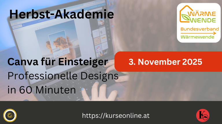 Canva für Einsteiger – Professionelle Designs in 60 Minuten